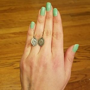 Silver celtic earrings